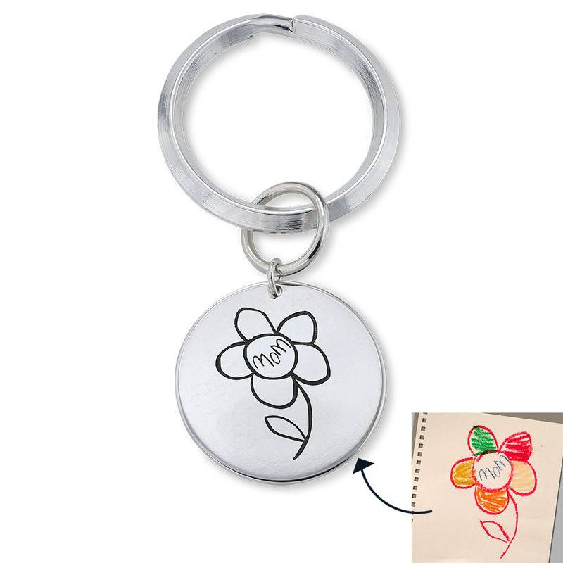 Personalized Disc Keychain with Kids Drawings-2 Personalized Disc Keychain with Kids Drawings-2 product photo
