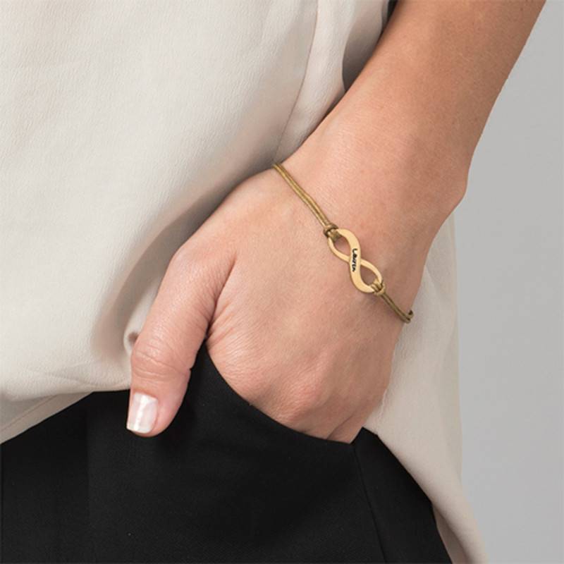 Personalized Infinity Bracelet in Gold Plating-2 product photo