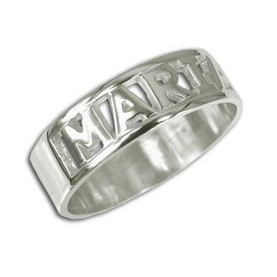 Personalized Name Ring in Sterling Silver-1 product photo