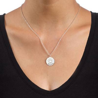 Personalized Paw Print Necklace-2 product photo