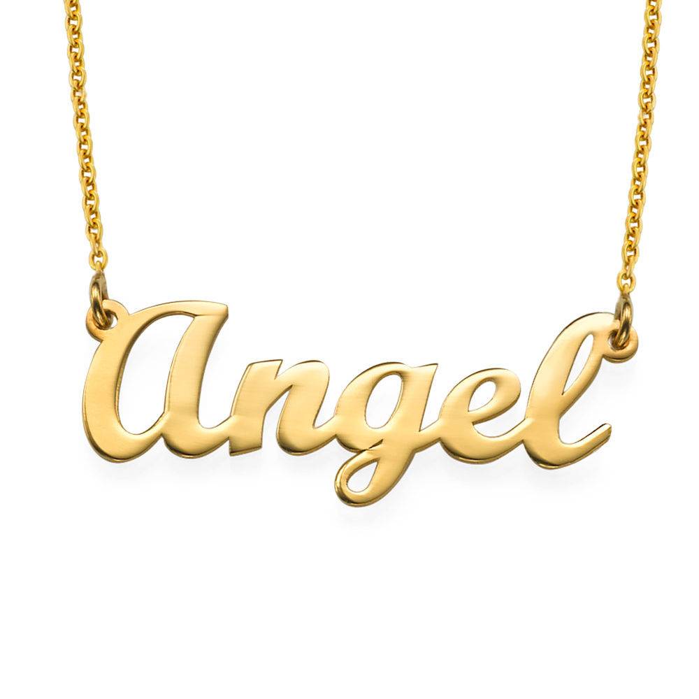 Small Gold Vermeil Classic Name Necklace-1 product photo