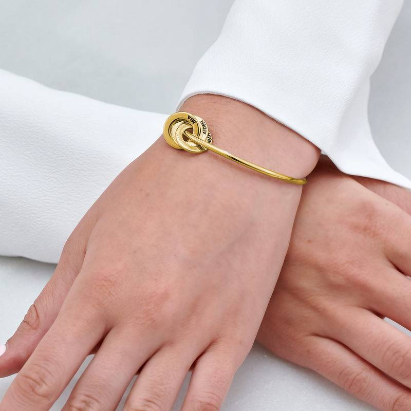 Russian Ring Bangle Bracelet in Gold Vermeil-4 product photo
