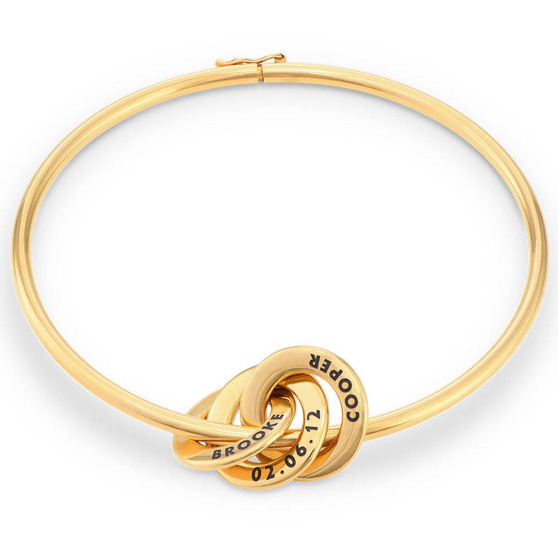 Russian Ring Bangle Bracelet in Gold Vermeil-1 product photo