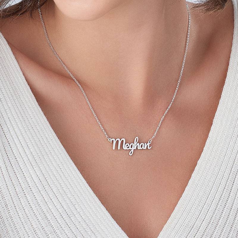 Script Name Necklace in Sterling Silver-4 product photo