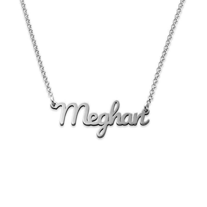Script Name Necklace in Sterling Silver-1 product photo