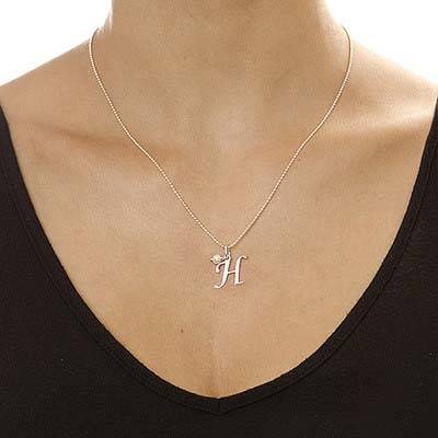 Silver Initial Necklace-2 product photo