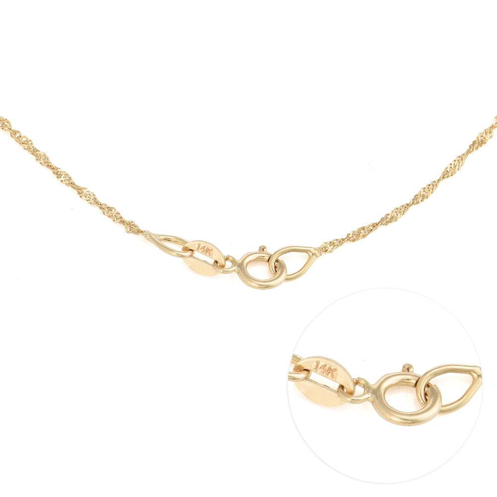 Small 14k Gold Classic Name Necklace-4 product photo