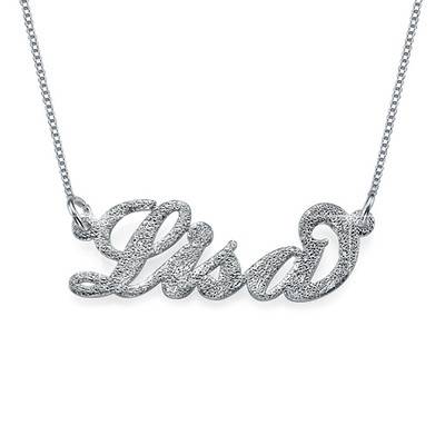 Sparkling Diamond-Cut Carrie Personalized Necklace-1 product photo