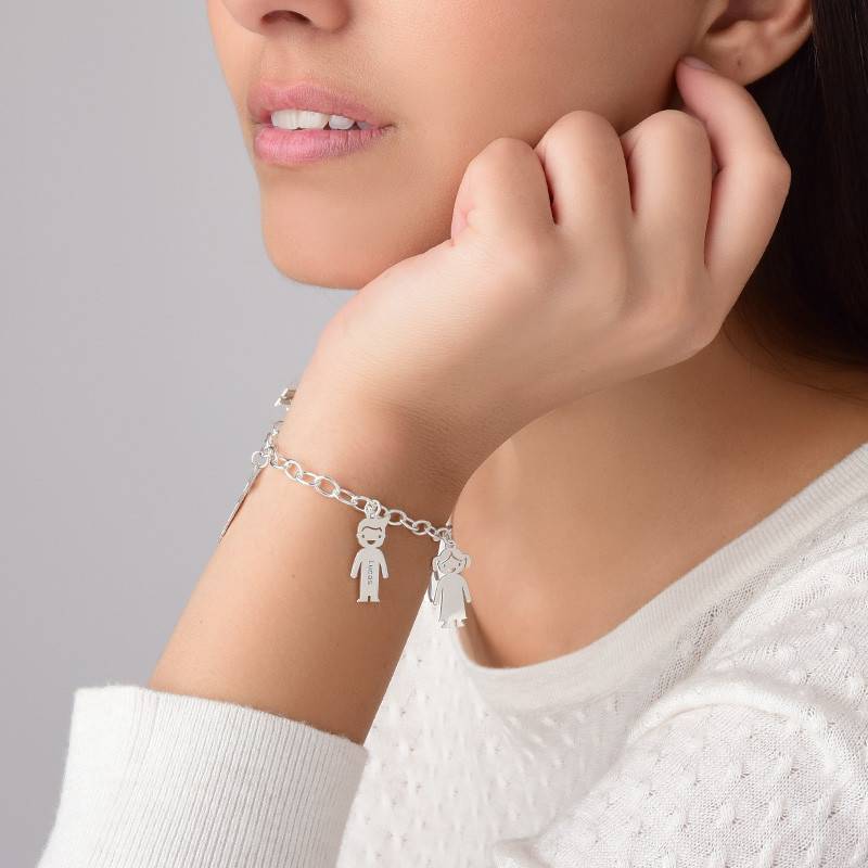 Sterling Silver Engraved Kids Bracelet-4 product photo