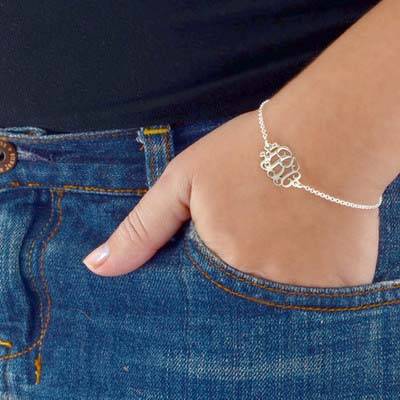 Sterling Silver Monogram Bracelet / Anklet-3 product photo