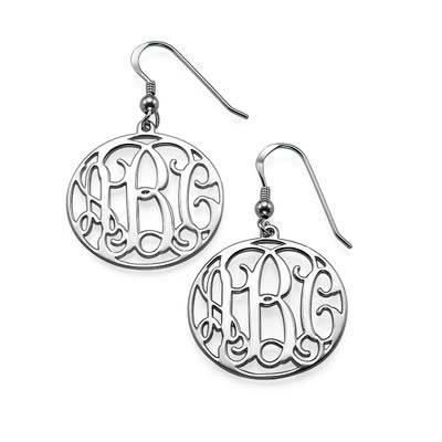 Sterling Silver Monogram Earrings Set-1 product photo