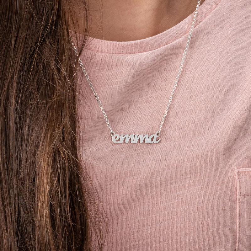 Sterling Silver Signature Name Necklace for Teenagers-4 product photo