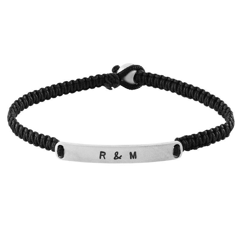 String Engraved Bar Bracelet-1 product photo