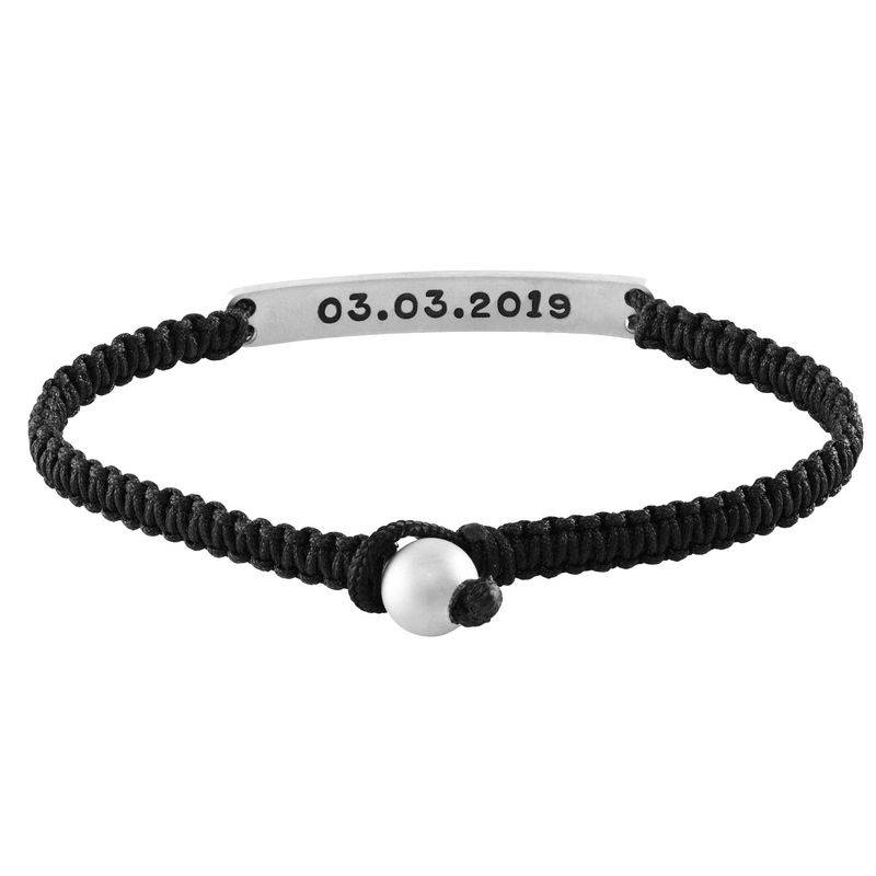 String Engraved Bar Bracelet-2 product photo