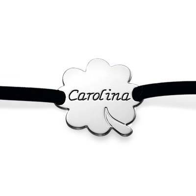 Suede Wrap Bracelet with Personalized Charm-4 product photo