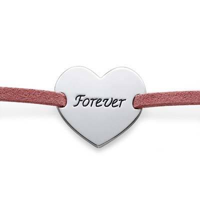 Suede Wrap Bracelet with Personalized Charm-3 product photo