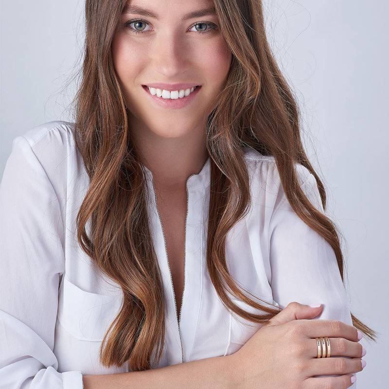 Three Name Ring in 10K Yellow Gold-3 product photo