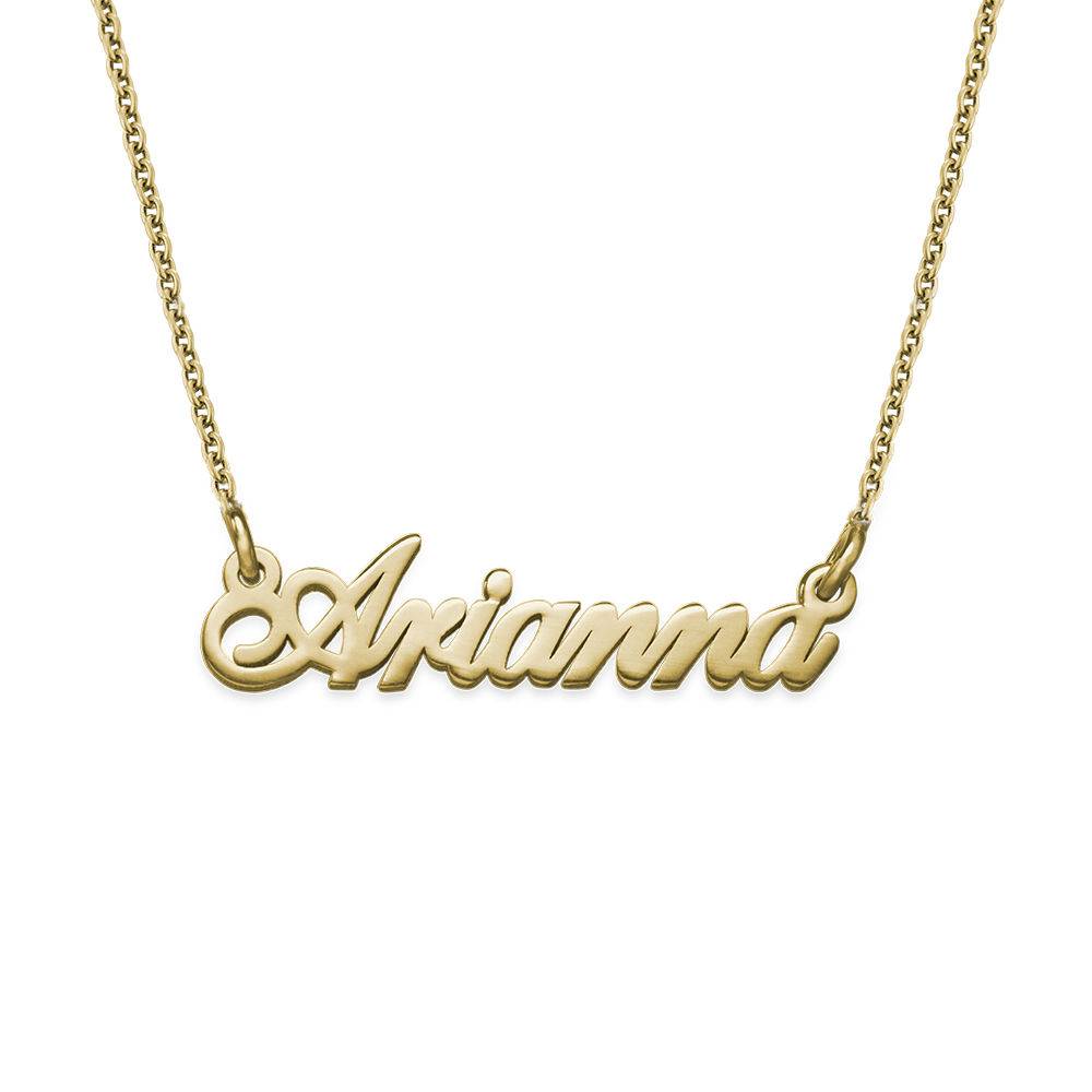 Tiny Classic Name Necklace In Extra Strength in 18k Gold Vermeil-1 product photo