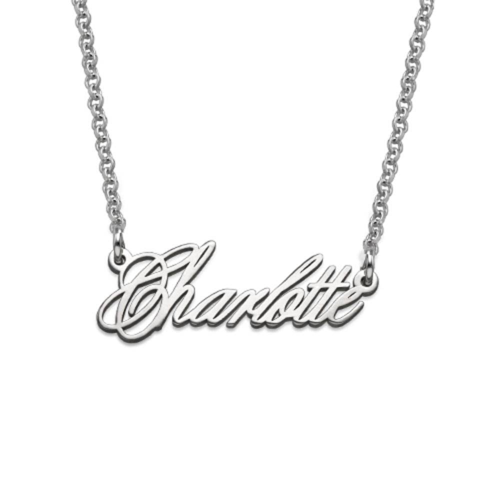 Tiny Name Necklace - Extra Strength Silver-1 product photo