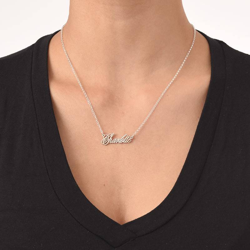 Tiny Name Necklace - Extra Strength Silver-3 product photo