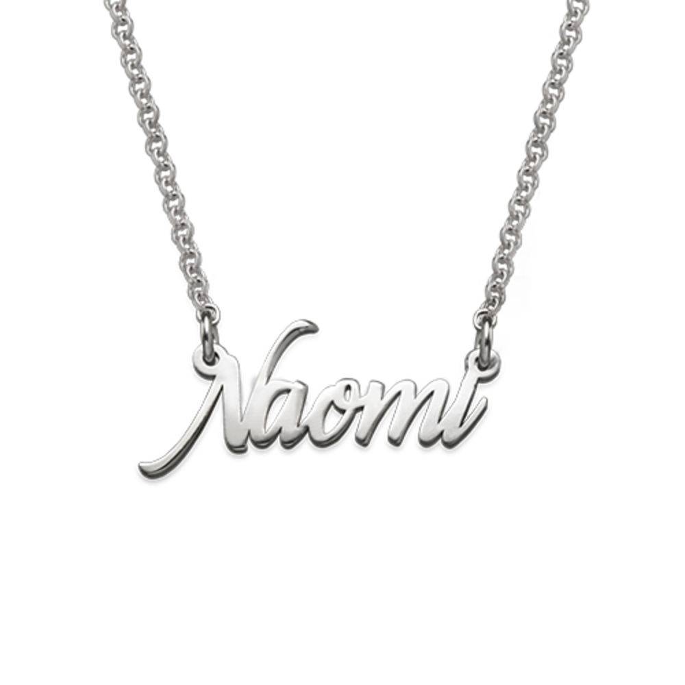 Tiny Name Necklace in Extra Strength Sterling Silver-1 product photo