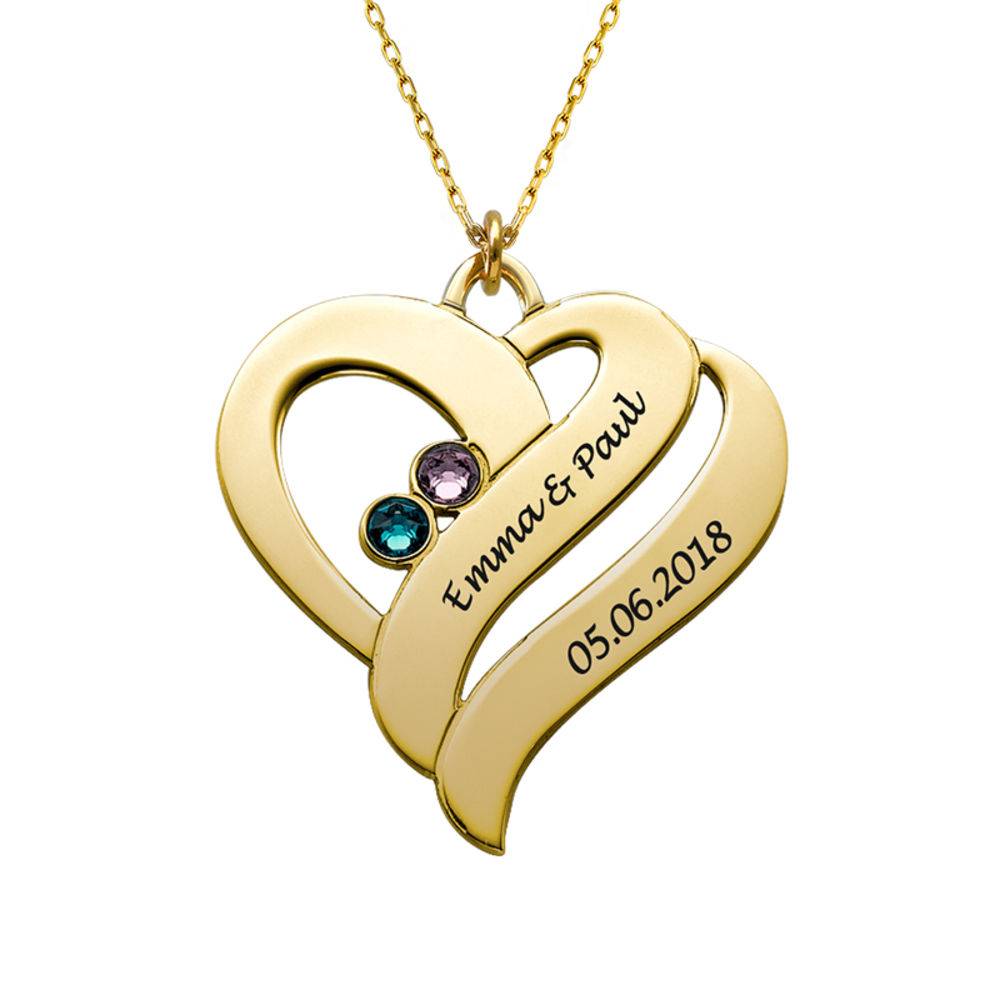 Two Hearts Forever One Necklace - 10k Gold-2 product photo