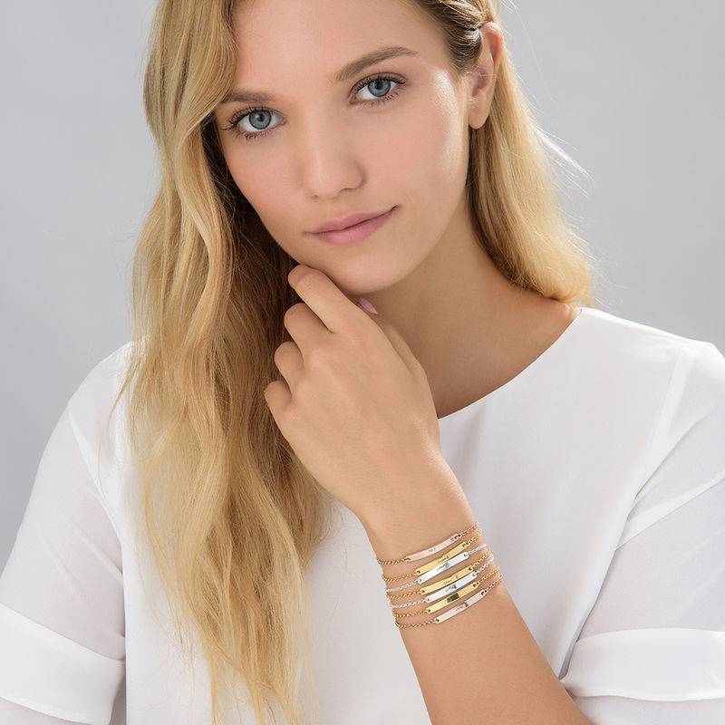 Women's ID Bracelet in Gold Plating-3 product photo