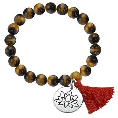 Yoga Jewelry - Lotus Flower Bead Bracelet-1 product photo