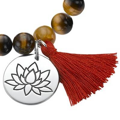 Yoga Jewelry - Lotus Flower Bead Bracelet-2 product photo